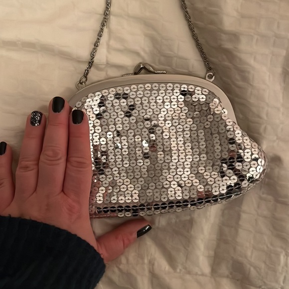 Silver sequin bag - Picture 2 of 3